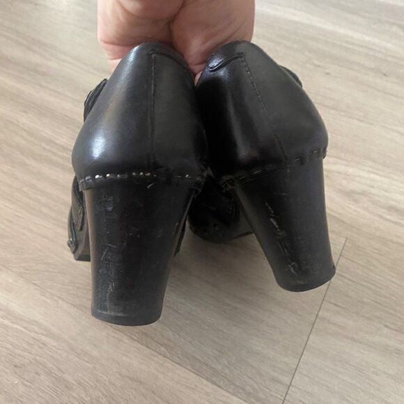 Dankso, black slip on women's comfort pumps size 36 - Picture 5 of 8